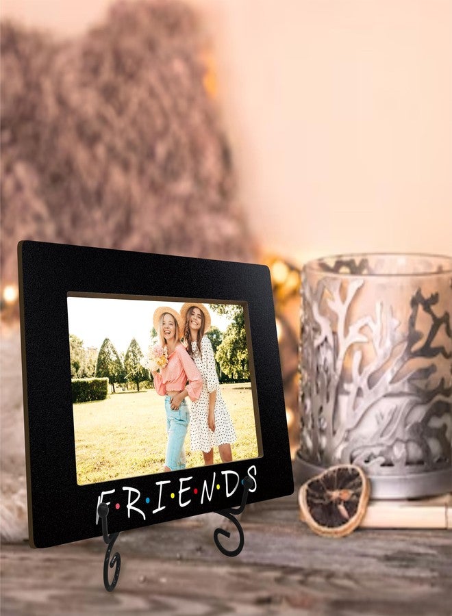 JCVUK Friends Picture Frame, Best Friend Photo Frame, Rustic Wooden Photo Frame With A Metal Support For Tabletop Display(Horizontal), Friendship Gifts, 4x6 Inches - A20 - Image 5